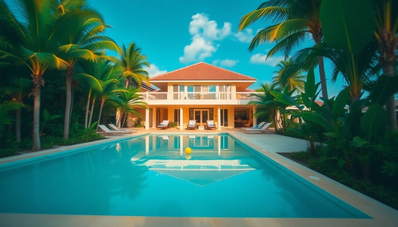 Luxurious beachfront villa with private pool in Punta Cana, Dominican Republic.